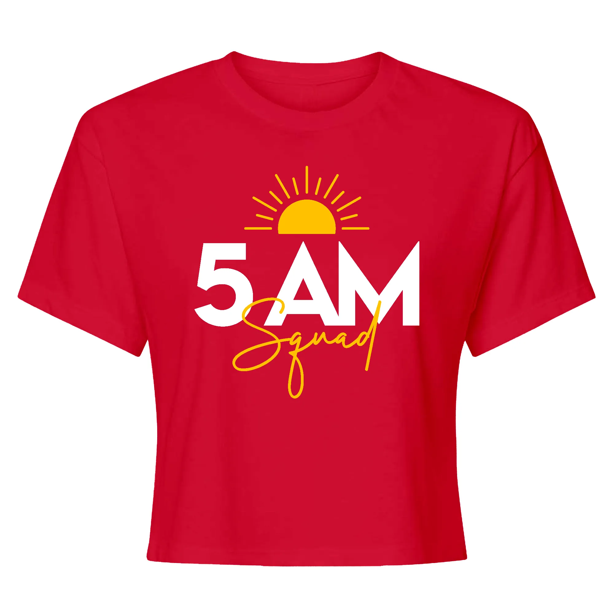 5AM Squad Crop Top T-Shirt