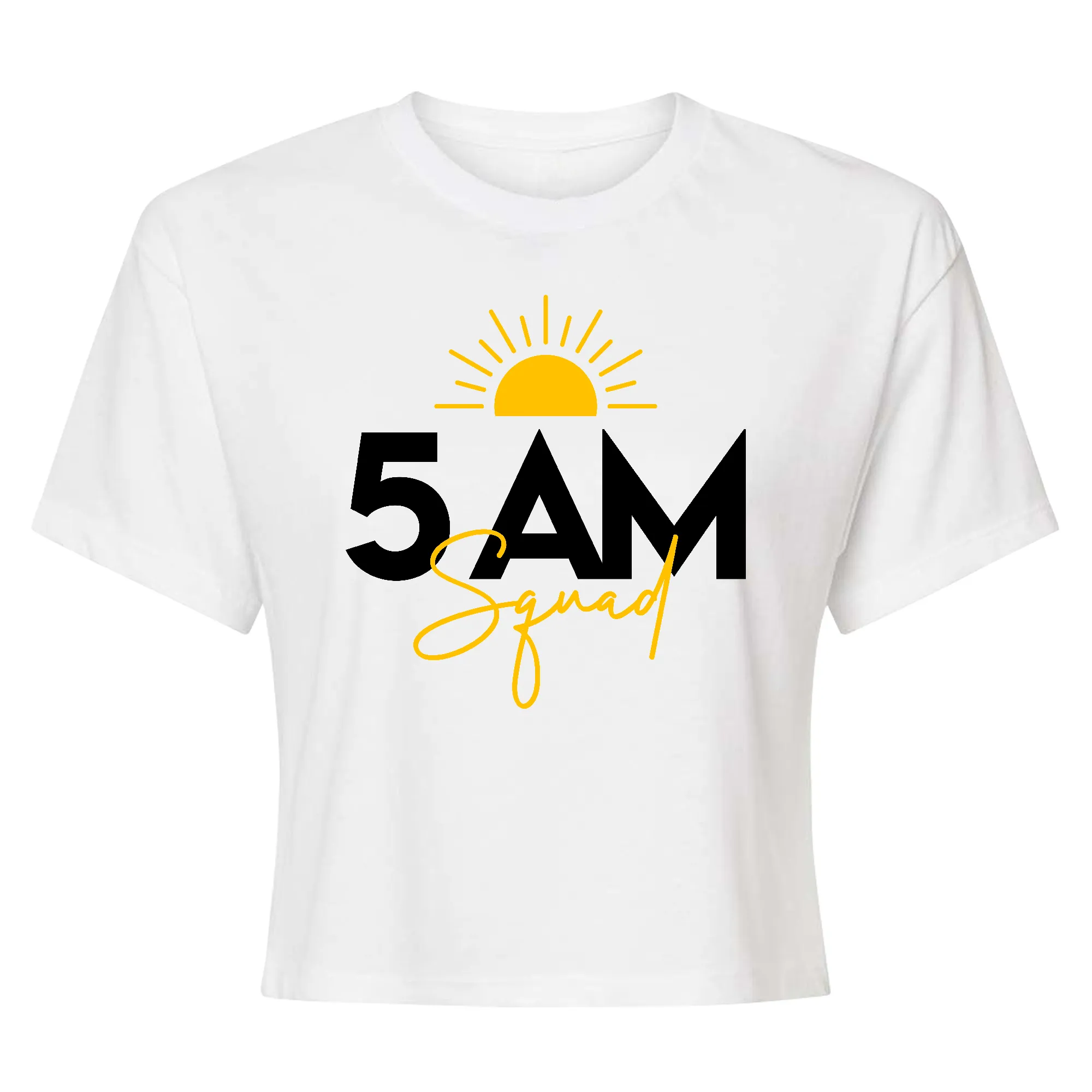 5AM Squad Crop Top T-Shirt