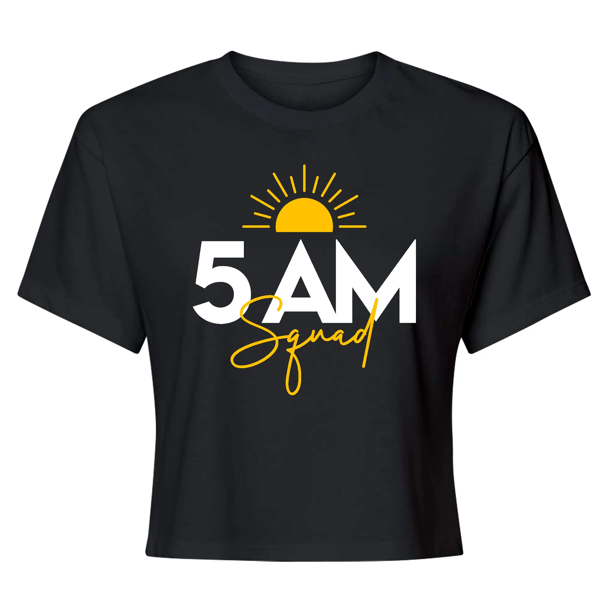 5AM Squad Crop Top T-Shirt