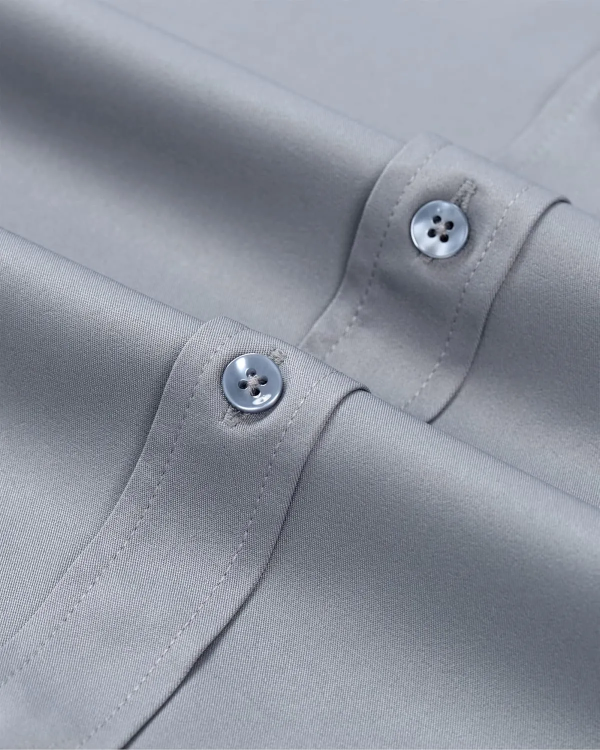 Alimens & Gentle Men's Banded Collar Dress Shirts Wrinkle Free Long Sleeve Mandarin Collar Button Down Shirt