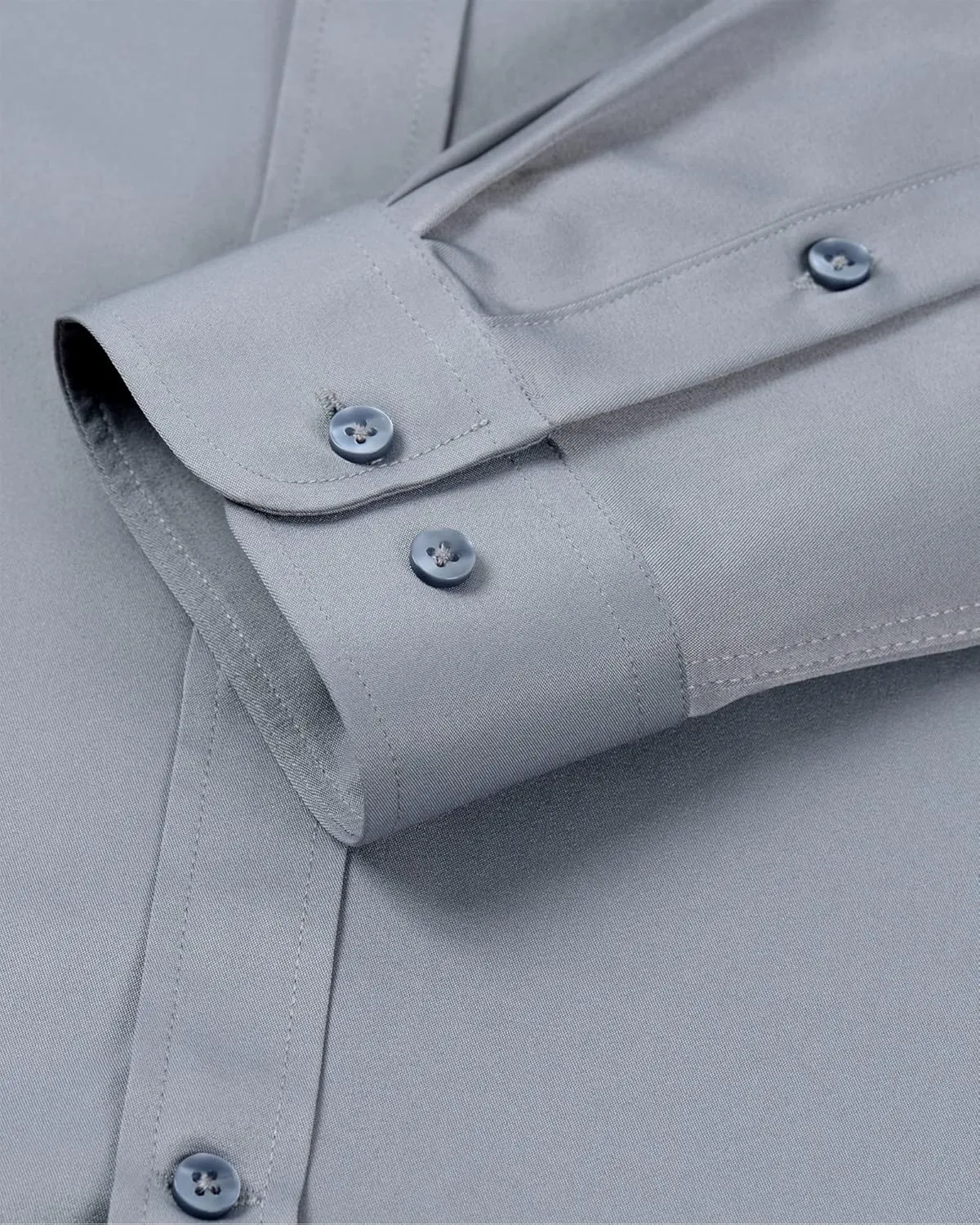 Alimens & Gentle Men's Banded Collar Dress Shirts Wrinkle Free Long Sleeve Mandarin Collar Button Down Shirt