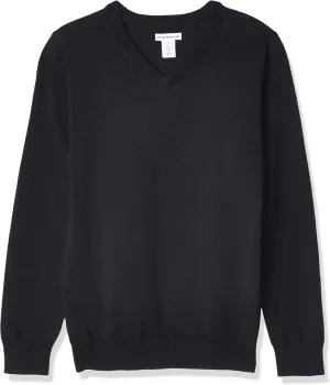 Amazon Essentials Unisex Kids and Toddlers' Uniform Cotton V-Neck Sweater