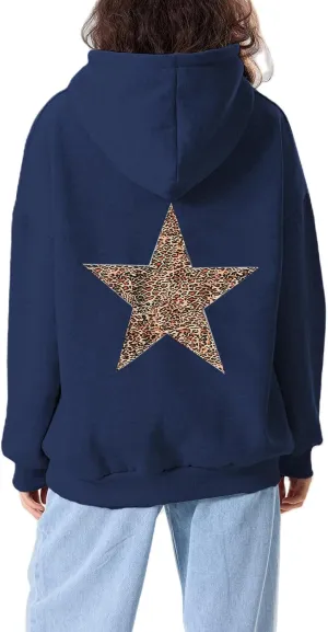 Amiblvowa Graphic Hoodies for Women Teen Girls Oversized Vintage Embroidery Floral Sweatshirts Y2k Cute Beach Preppy Clothes