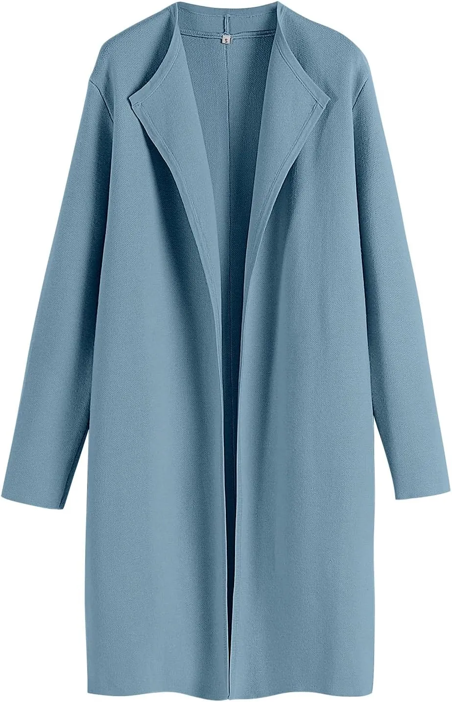 ANRABESS Women's Cardigans Sweater 2024 Casual Lapel Open Front Knit Warm Wool Coatigan Jacket Long Blazer Coat