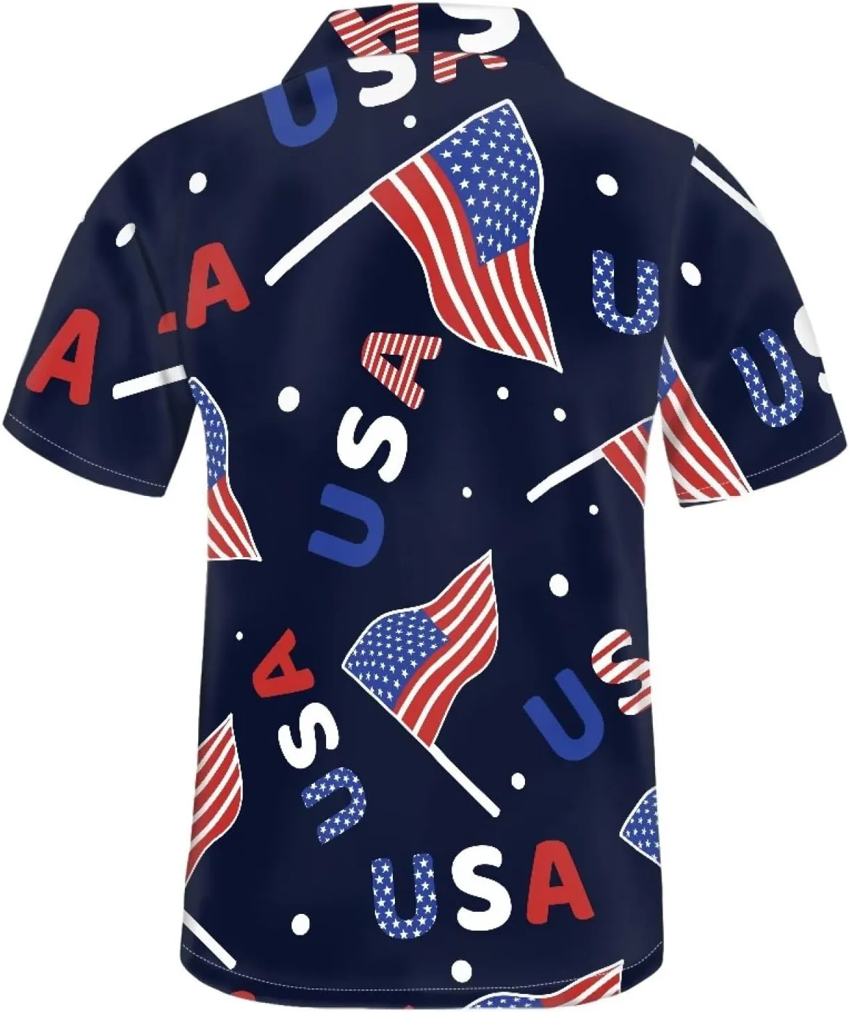 Biyejit Men's Casual Short Sleeves Printed Button Down Summer Beach Dress Shirts Size S-4XL