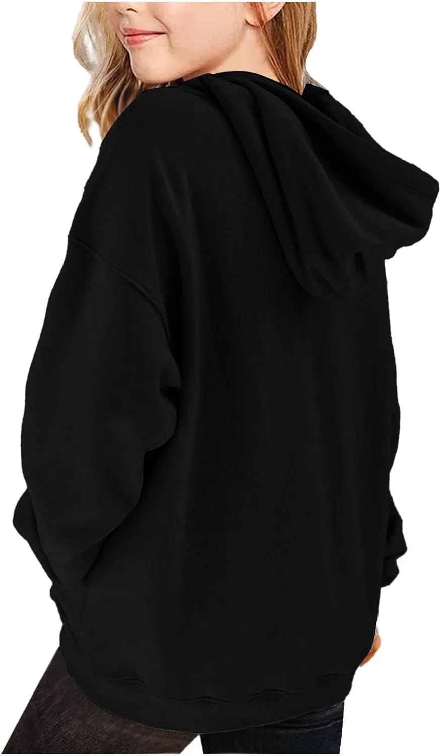 BTDECLAR Hoodies for Teen Girls Oversized Long Sleeve Fleece Hooded Sweatshirt Pullover Tops Cute Preppy Clothes Size 10 12