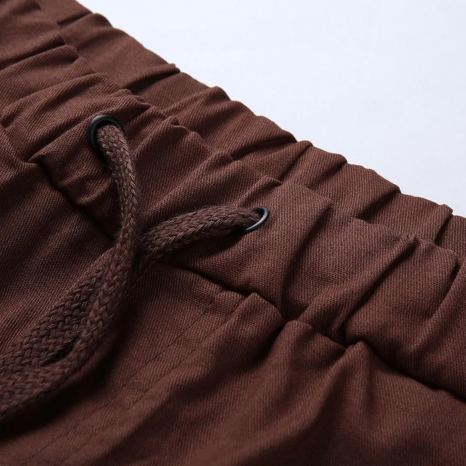 Cargo Sweatpants for Men Elastic Waist Muscle Slim Fit Athletic Pants Casual Outdoor Sports Tactical Hiking Pants