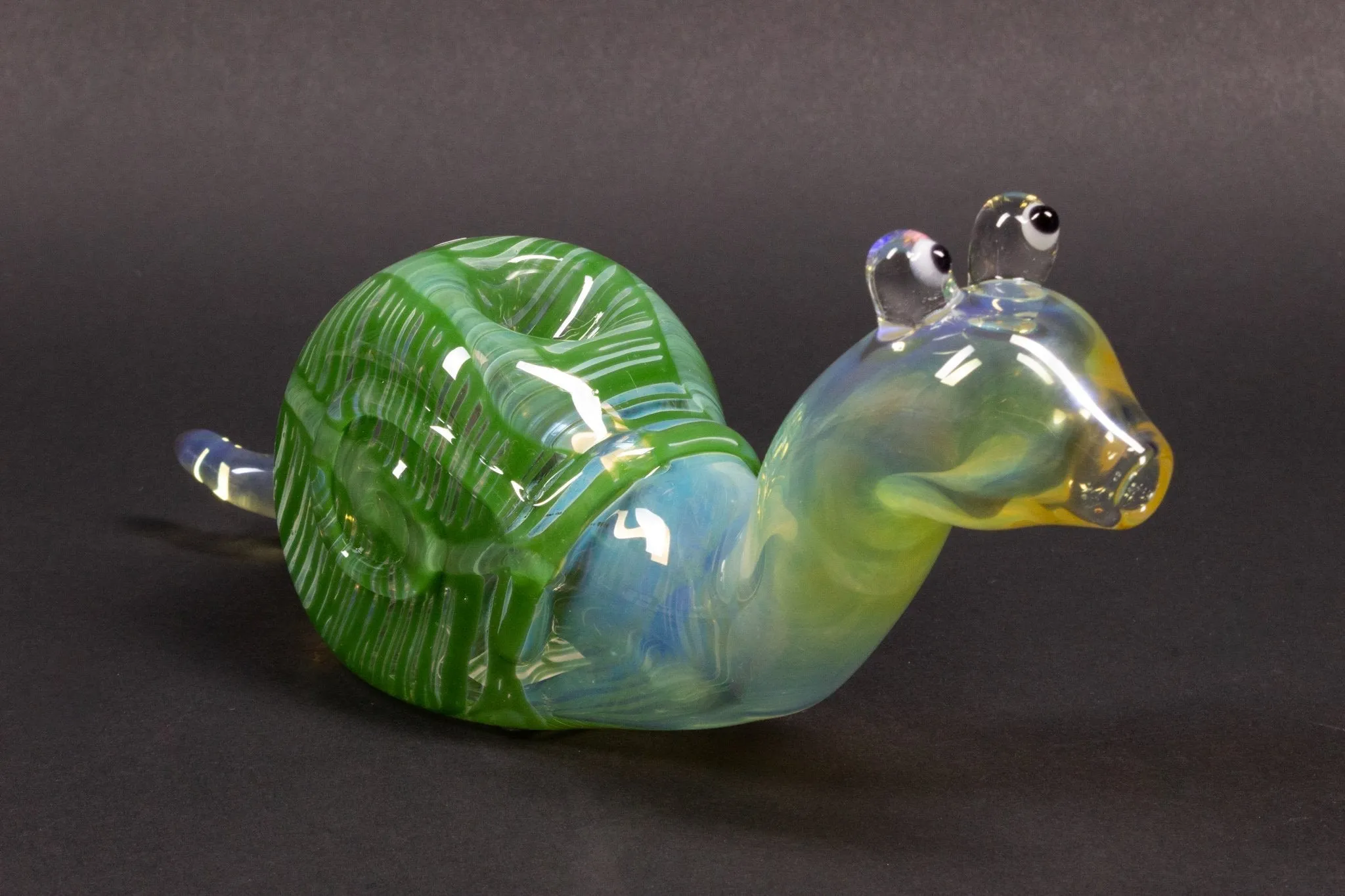 Chameleon Glass Gary The Snail Hand Pipe
