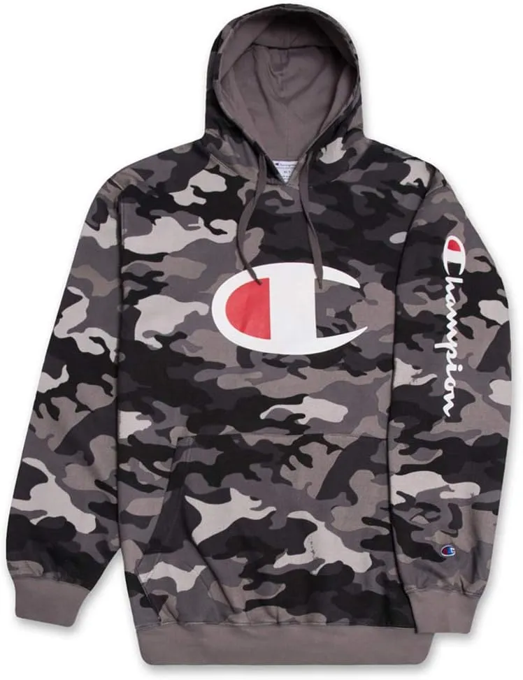 Champion Hoodie for Men Big And Tall Mens Oversized Pullover Fleece Sweatshirt