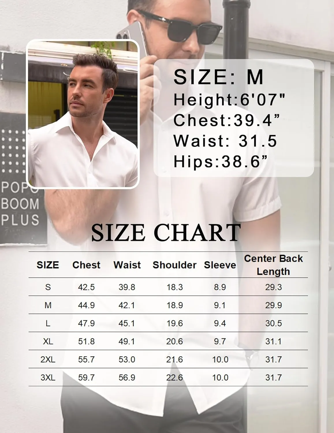 COOFANDY Men's Short Sleeve Dress Shirts Stain Shield Button Down Shirt for Summer Business Wedding Party