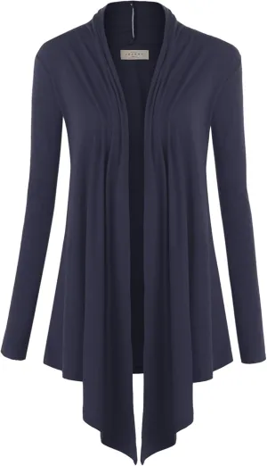 CTC Womens Draped Open- Front Cardigan - Made in USA