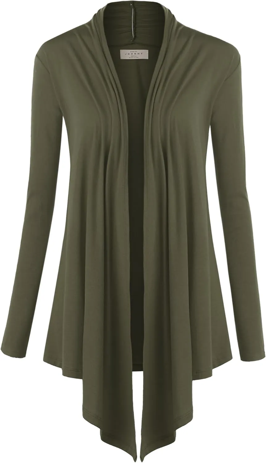 CTC Womens Draped Open- Front Cardigan - Made in USA