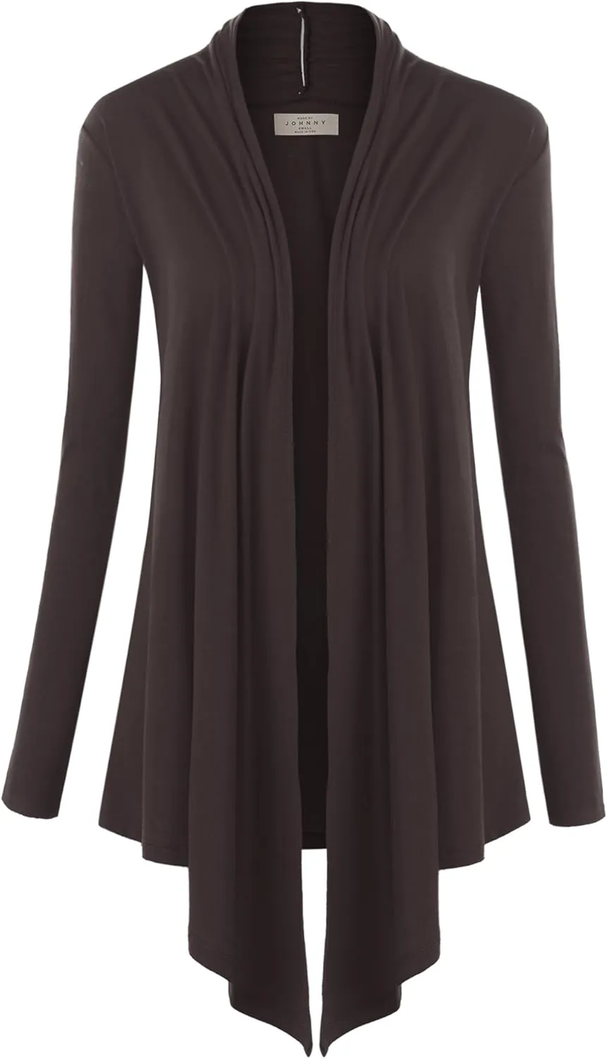 CTC Womens Draped Open- Front Cardigan - Made in USA
