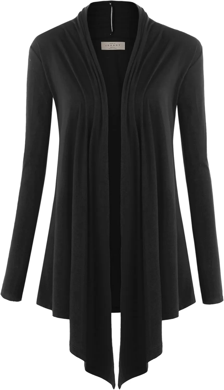 CTC Womens Draped Open- Front Cardigan - Made in USA