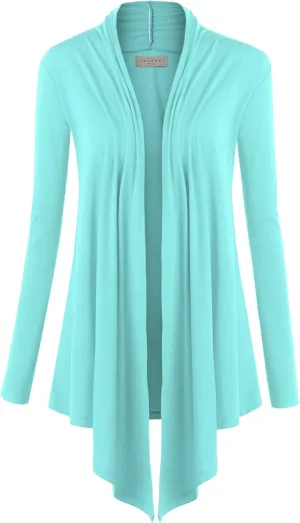 CTC Womens Draped Open- Front Cardigan - Made in USA