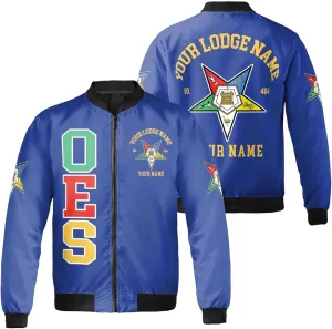 Customize Name Order of the Eastern Star OES Pentagon Down AF&AM Unisex Bomber Jacket S-5XL