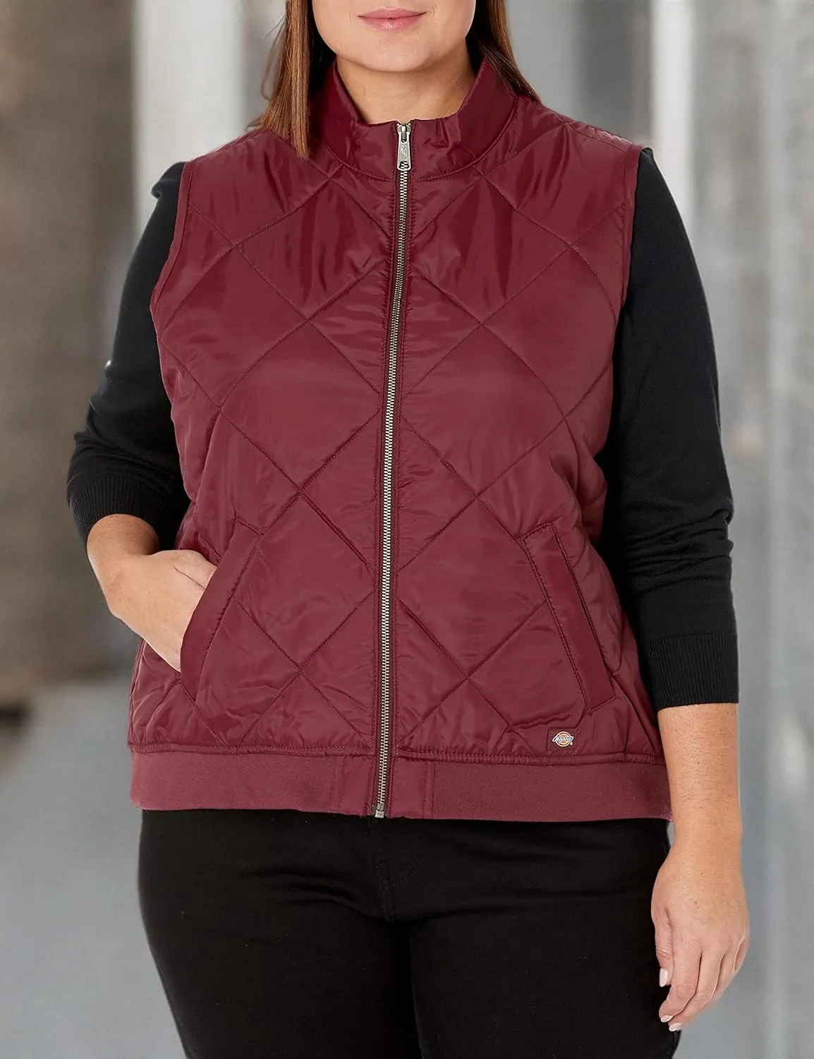 Dickies Women's Size Plus Quilted Vest