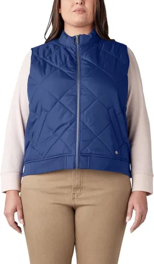 Dickies Women's Size Plus Quilted Vest