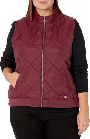 Dickies Women's Size Plus Quilted Vest