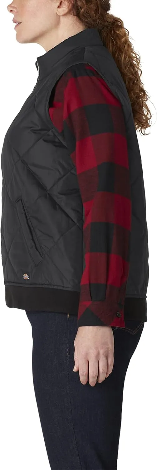 Dickies Women's Size Plus Quilted Vest