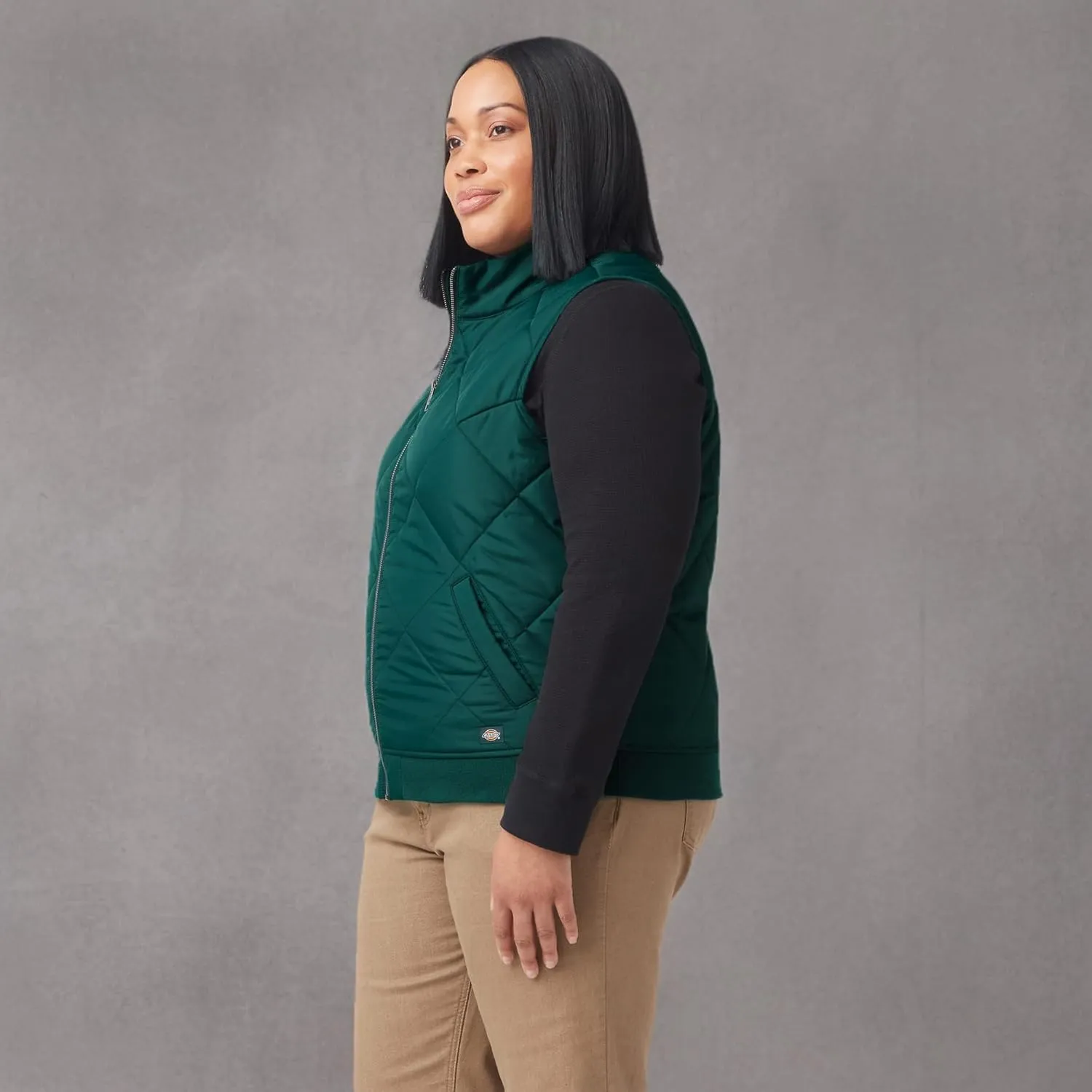 Dickies Women's Size Plus Quilted Vest