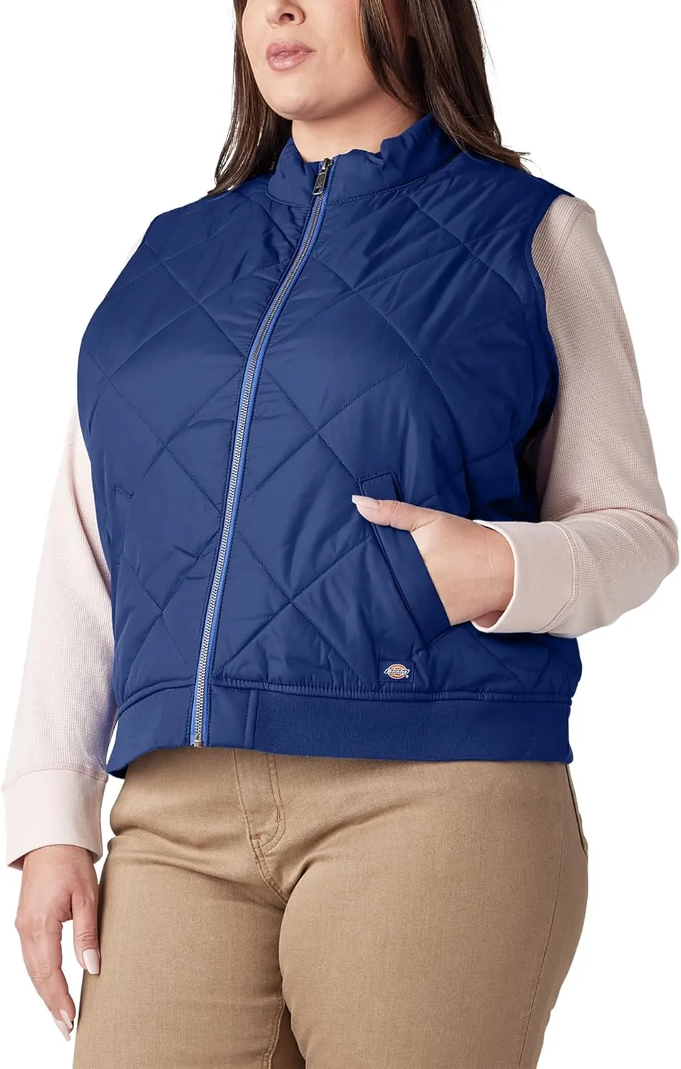 Dickies Women's Size Plus Quilted Vest