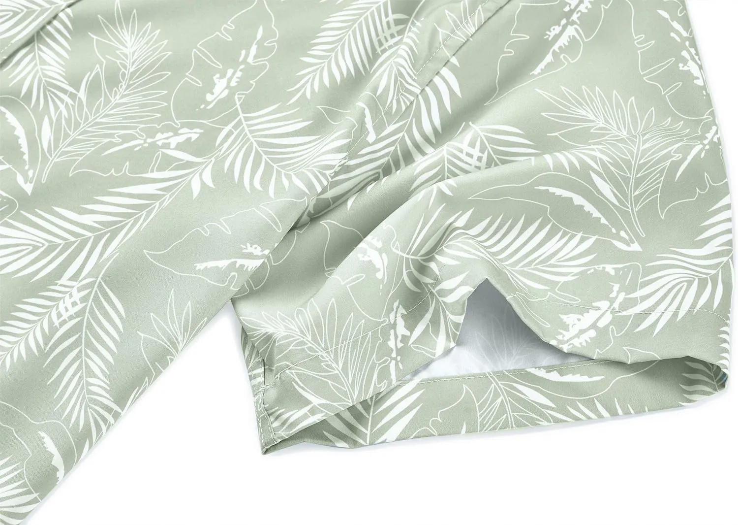EUOW Men's Hawaiian Shirt Short Sleeves Printed Button Down Summer Beach Dress Shirts