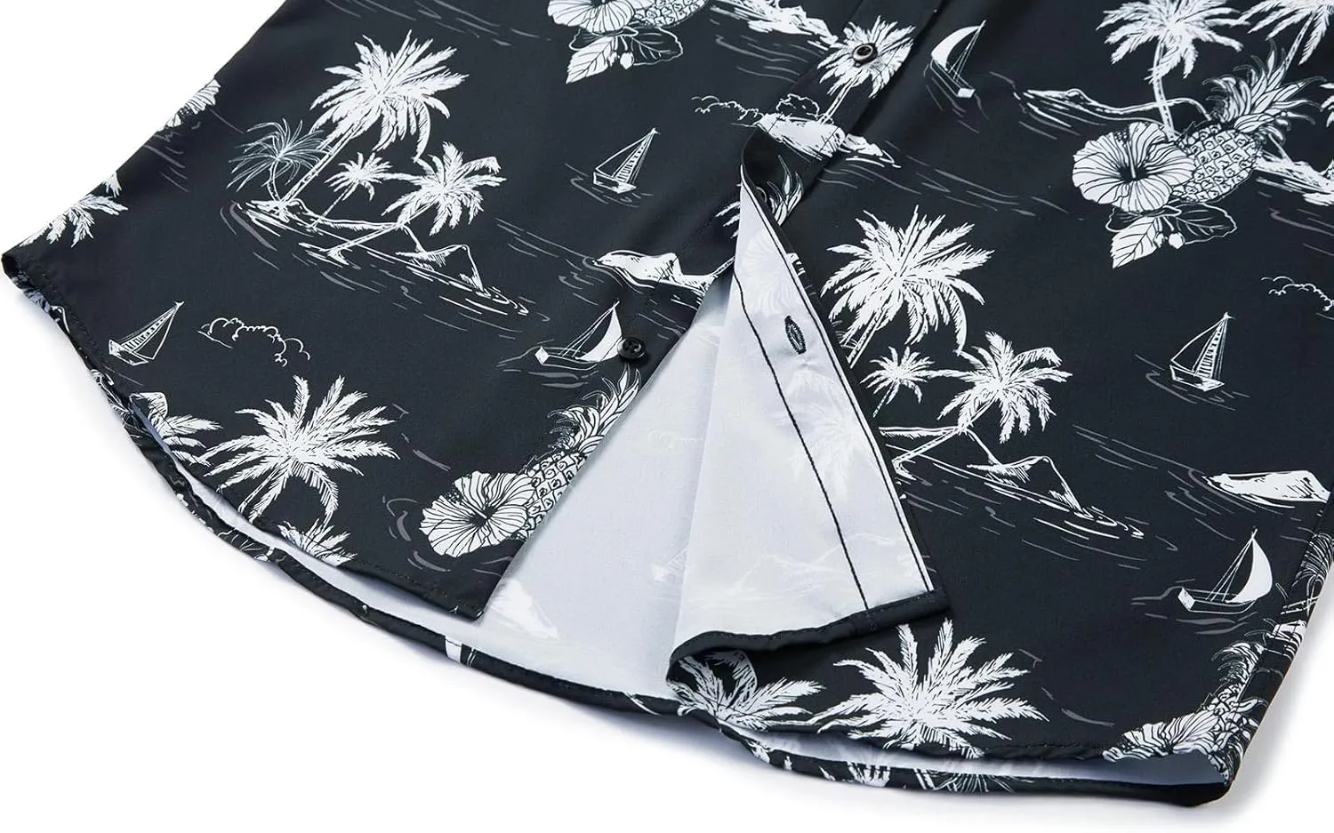 EUOW Men's Hawaiian Shirt Short Sleeves Printed Button Down Summer Beach Dress Shirts