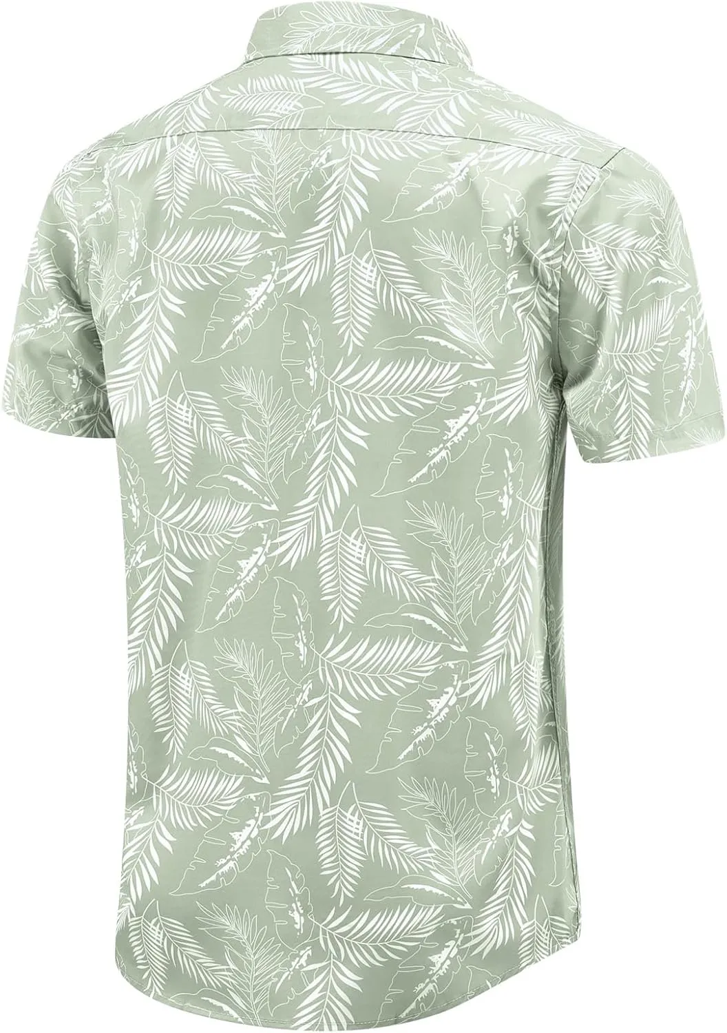 EUOW Men's Hawaiian Shirt Short Sleeves Printed Button Down Summer Beach Dress Shirts