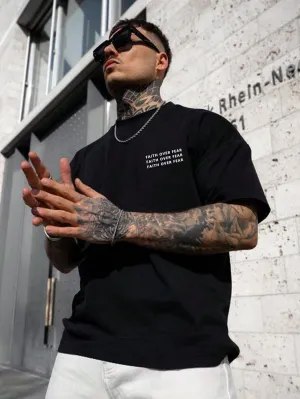 Faith Over Fear - Gym Oversized T Shirt