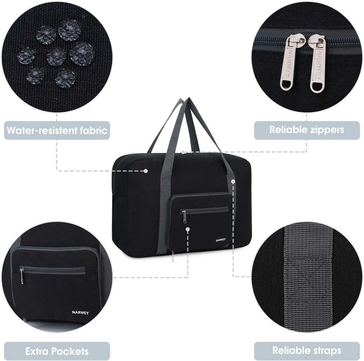 For Spirit Airlines Foldable Travel Duffel Bag Tote Carry on Luggage for Women and Girls