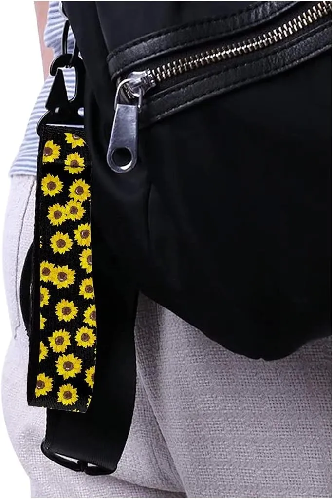 GIFTPUZZ Long Keychains with Metal Ring Auto Wristlet Key Chain Lanyard Keys Holders