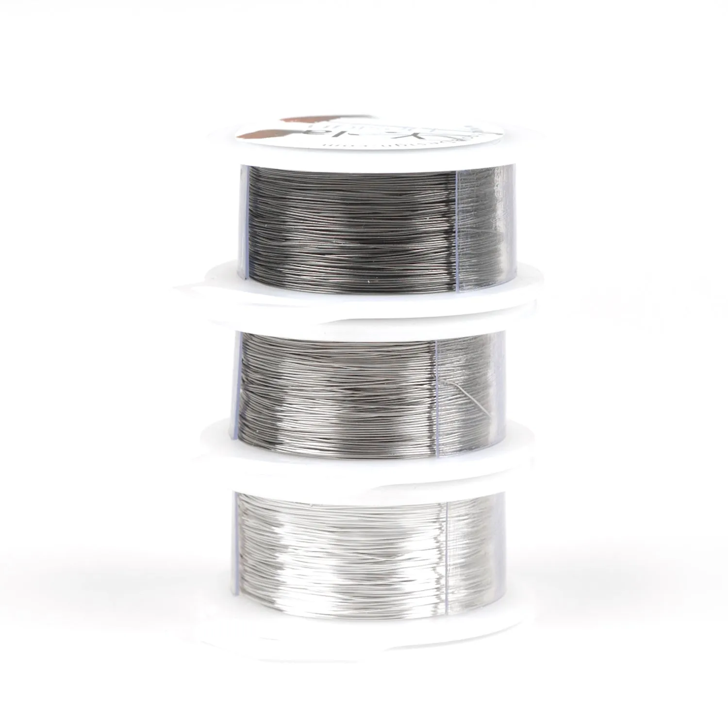 Gray Craft Wires - Silver, Steel gray and Ash gray - 120 feet each