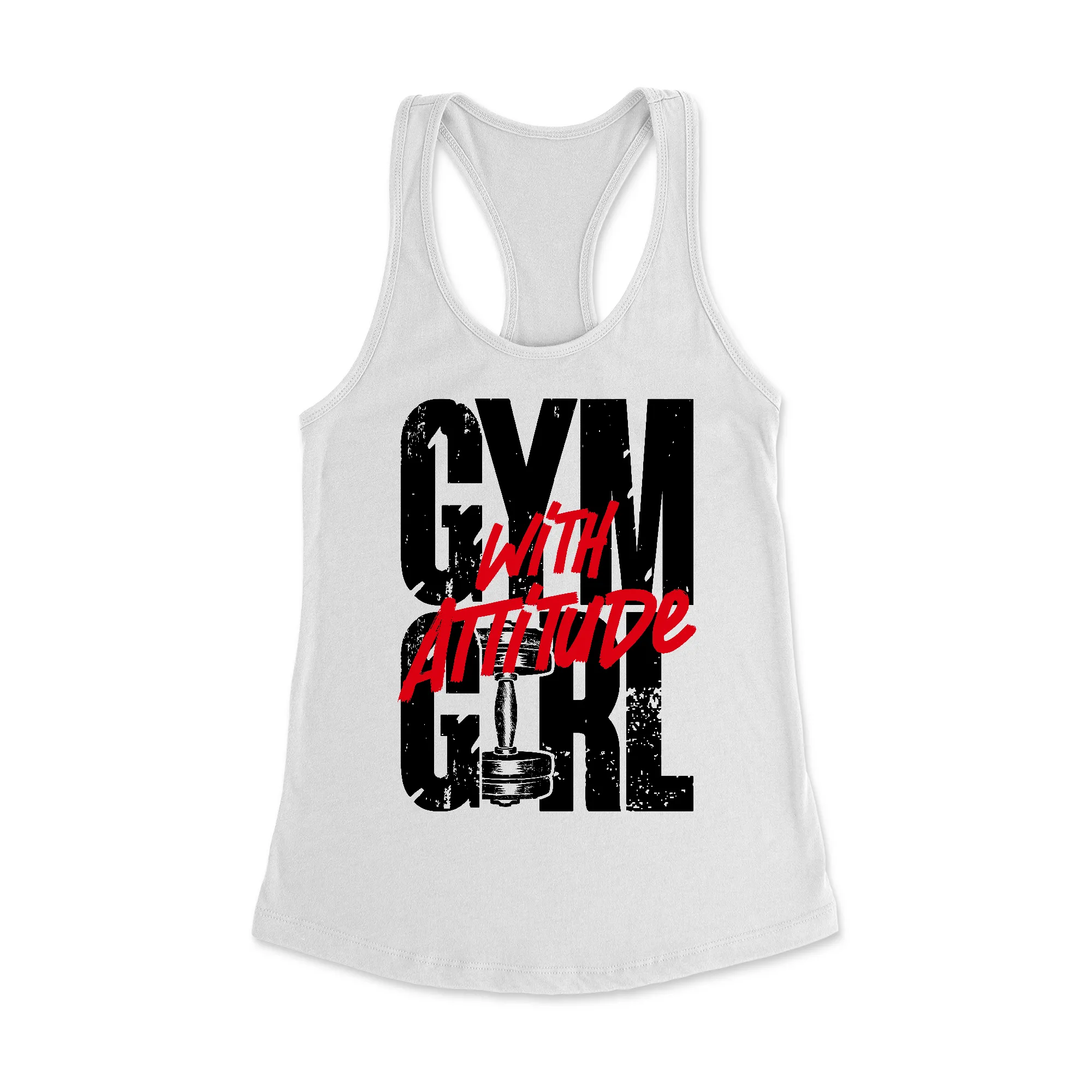 Gym Girl Attitude Racerback Tank