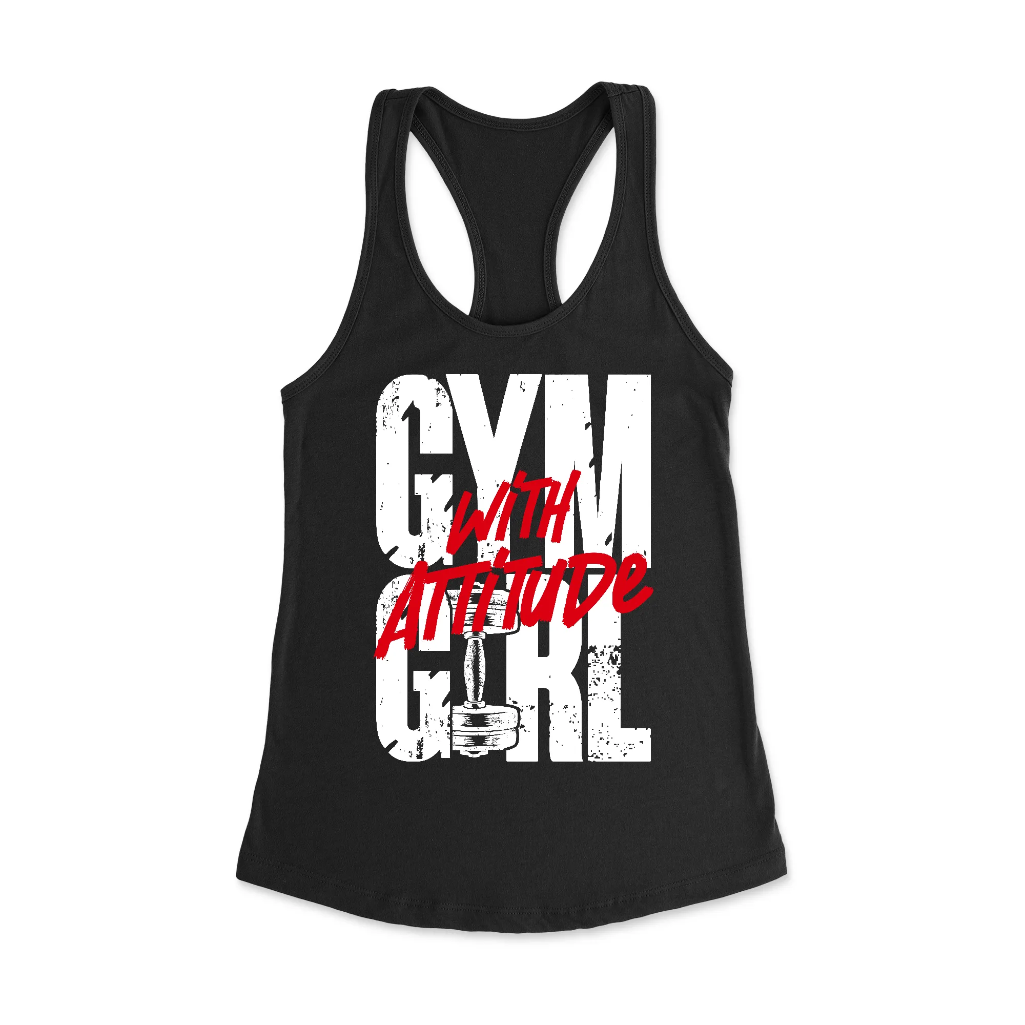 Gym Girl Attitude Racerback Tank