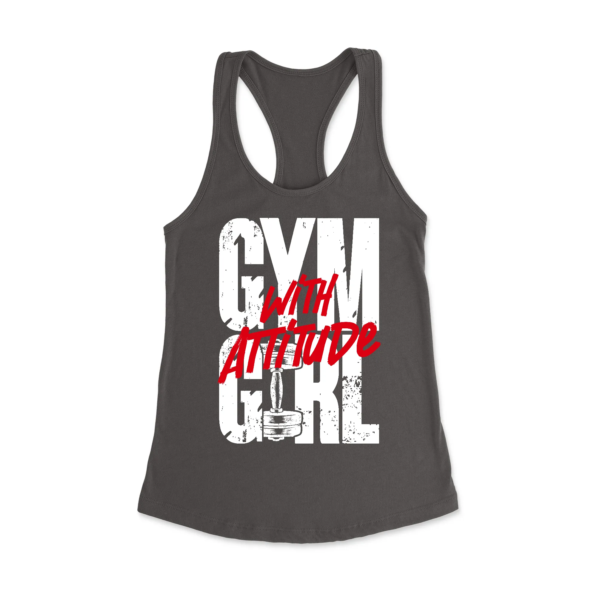 Gym Girl Attitude Racerback Tank