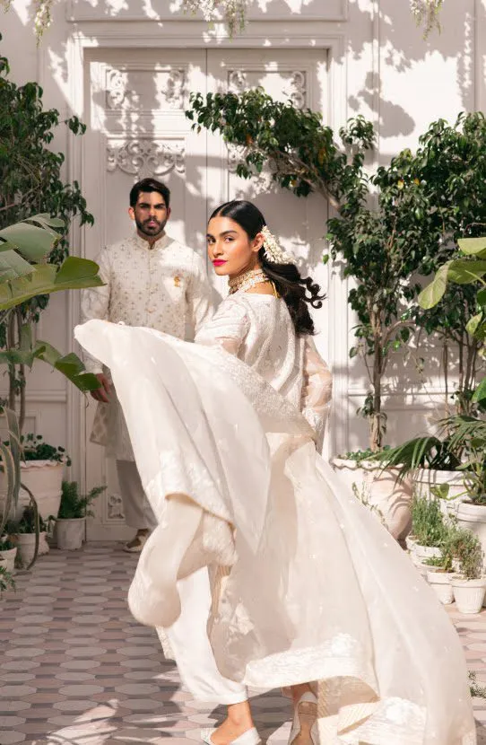 Hand Embroidered Kurta Paired with a Shalwar and Dupatta