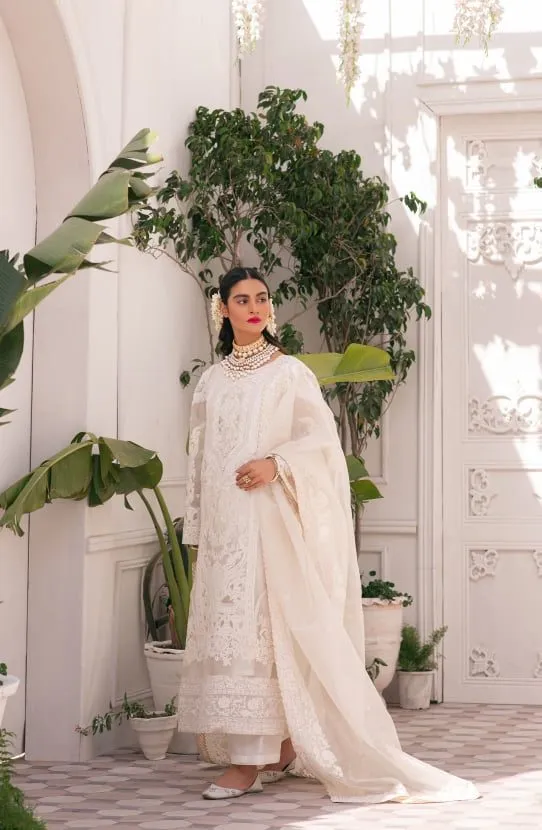 Hand Embroidered Kurta Paired with a Shalwar and Dupatta
