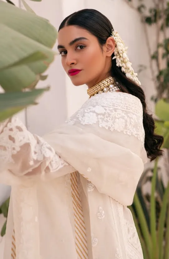 Hand Embroidered Kurta Paired with a Shalwar and Dupatta