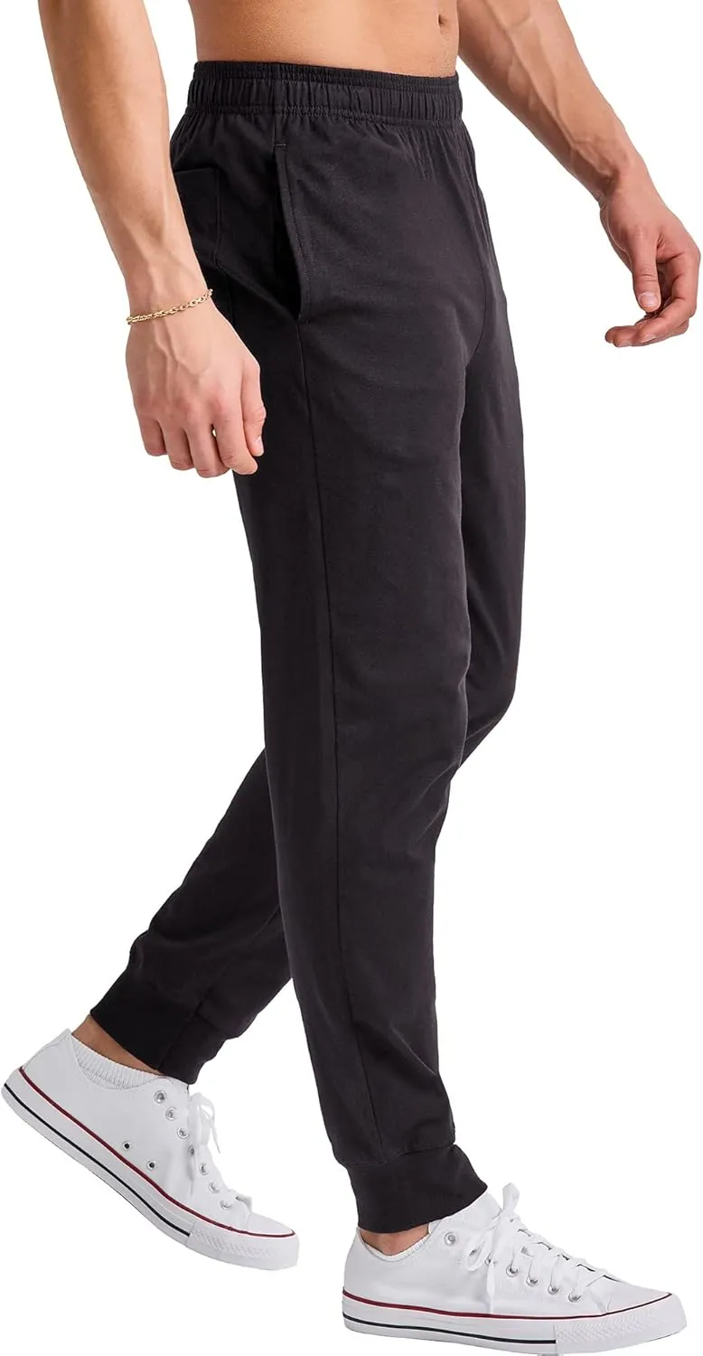 Hanes Originals Cotton Joggers, Jersey Sweatpants for Men with Pockets, 30" Inseam