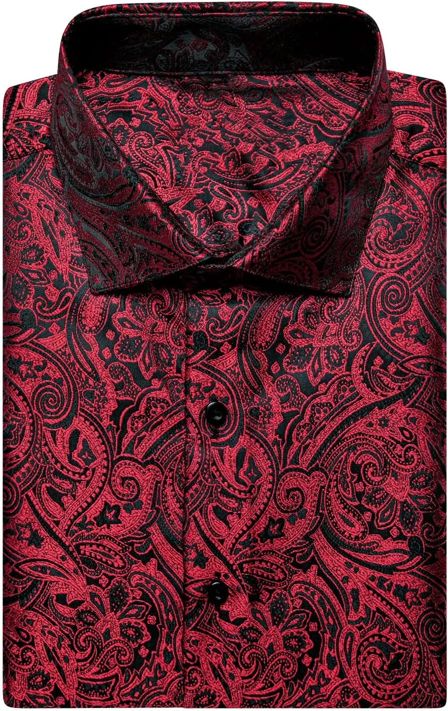 Hi-Tie Mens Summer Short Sleeve Dress Shirts Hawaiian Casual Button Down Regular Fit Shirt for Party Beach