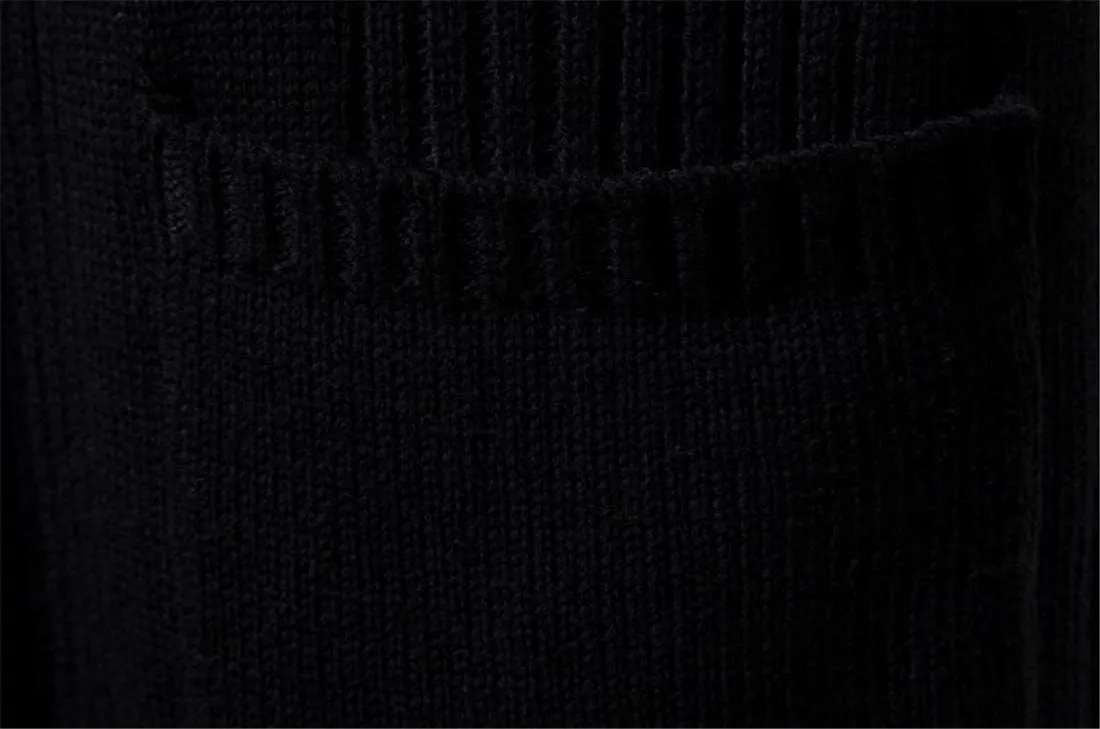 HZCX FASHION Men's Slim Fit Long Sleeve Open Front Cardigan Sweater with Pockets