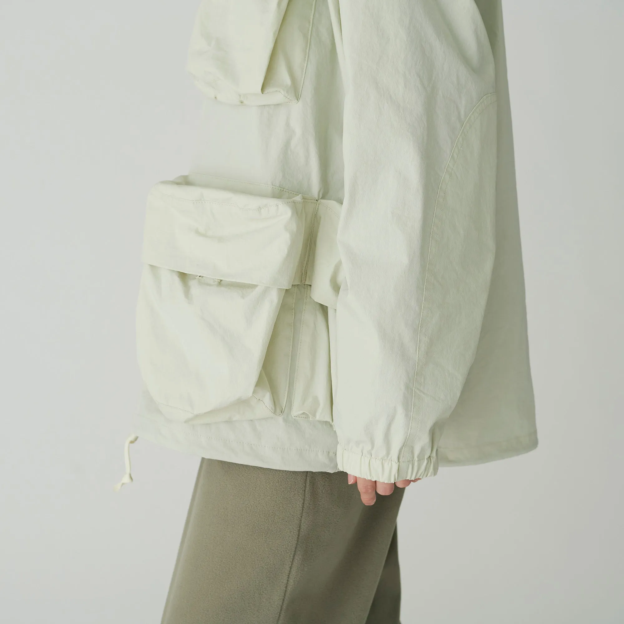 Ivory Indigo C/N Parka