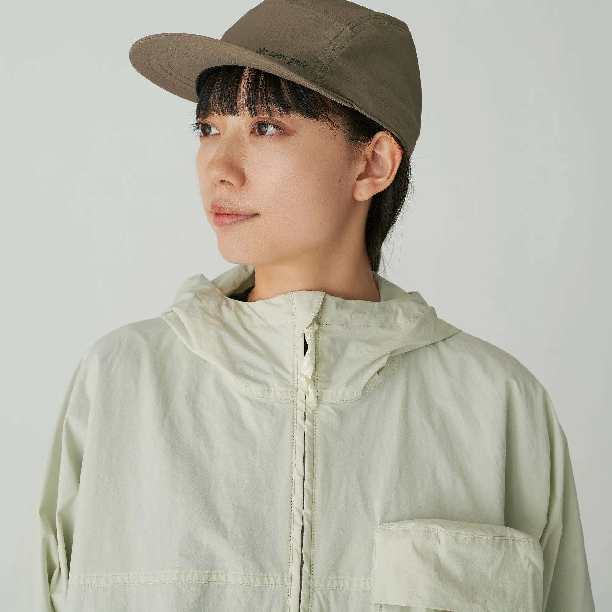Ivory Indigo C/N Parka