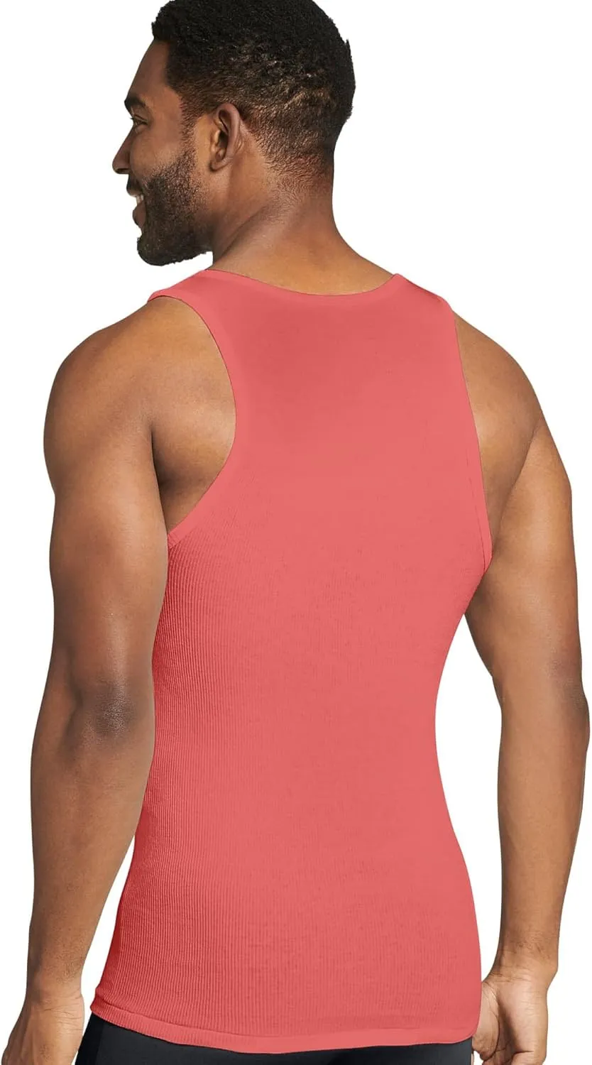 Jockey Men's Undershirt 100% Cotton Big Man A-Shirt Tank - 3 Pack