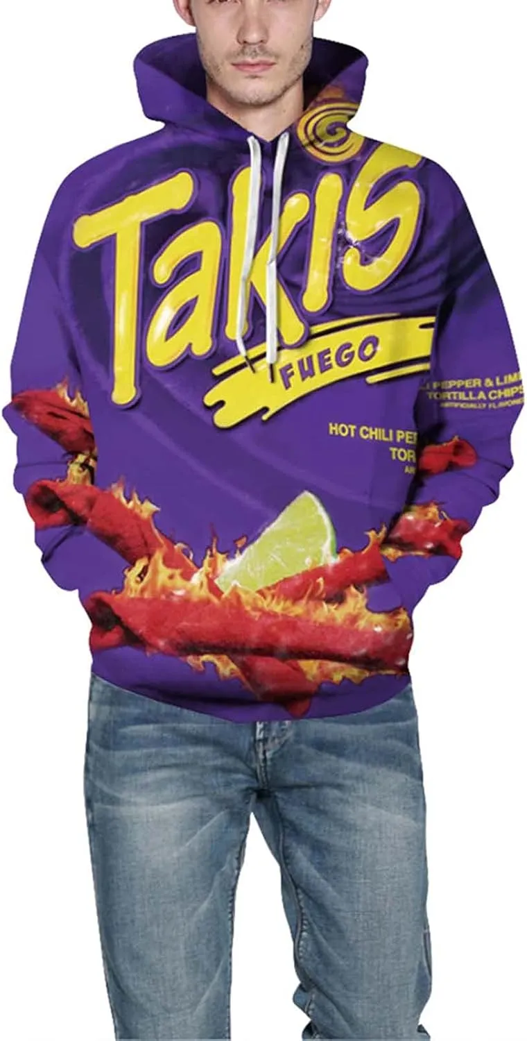 Keasmto 3D Ramen Chicken Noodle Soup Hoodie Beef Sweatshirt For Men Women Cotton Cute