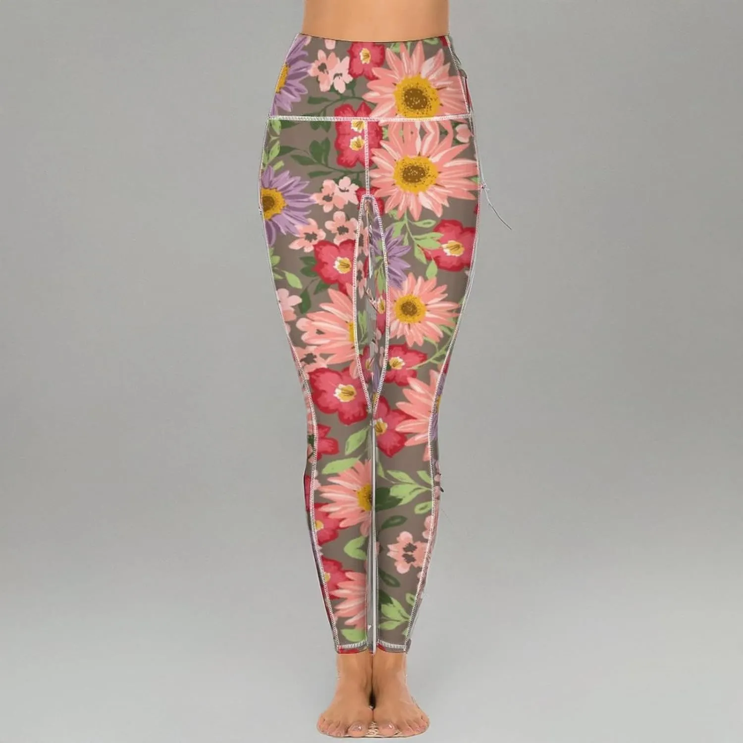 KevaMolly Women's Workout Leggings with Pockets - Thick, High-Waist, 4-Way Stretch Running Yoga Pants