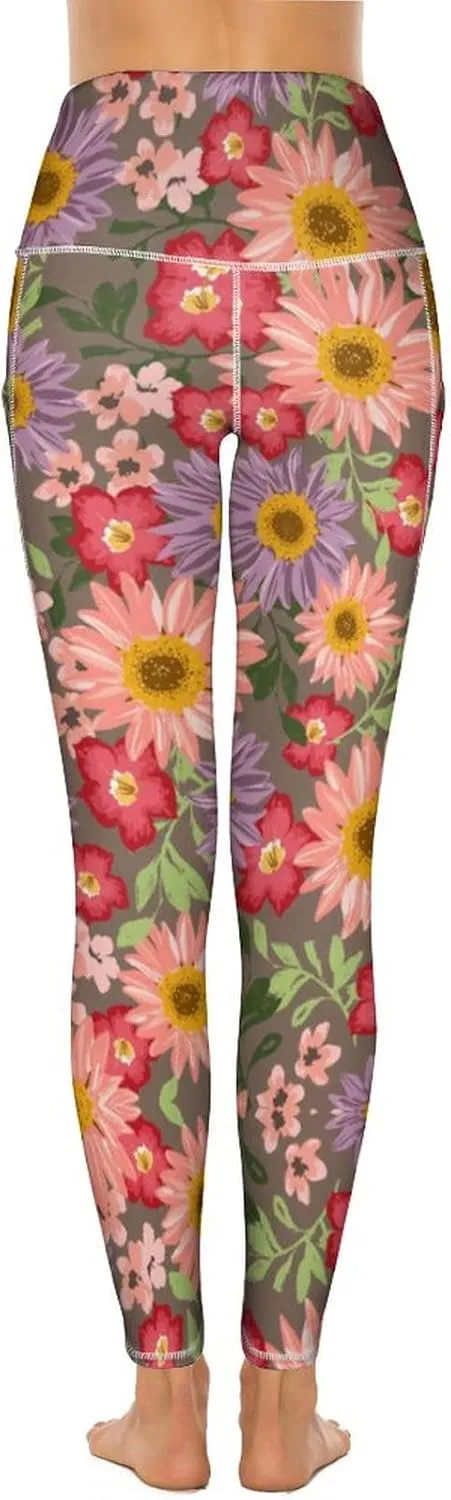 KevaMolly Women's Workout Leggings with Pockets - Thick, High-Waist, 4-Way Stretch Running Yoga Pants