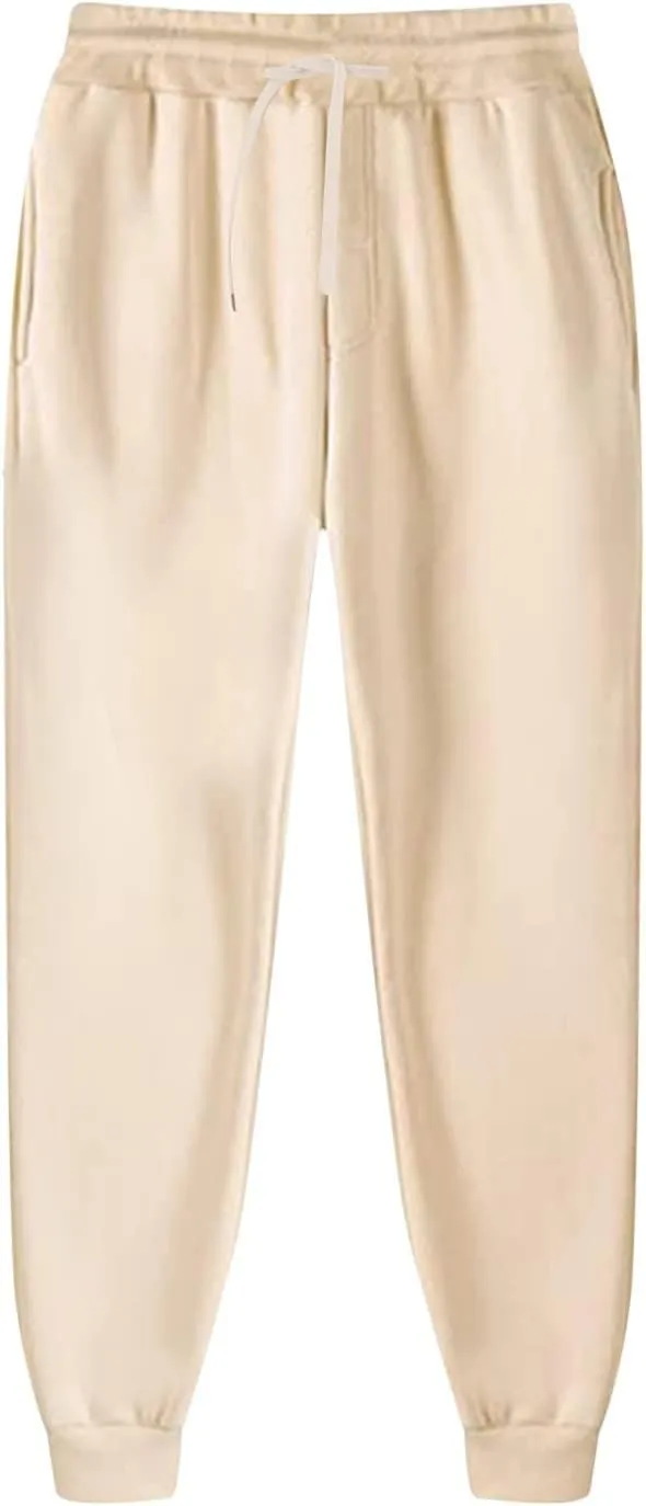 LCMTWX Oversized Fleece Joggers Sweatpants Winter Leisure Solid Color Hooded Sweater Pants with High Waisted Casual Sweat