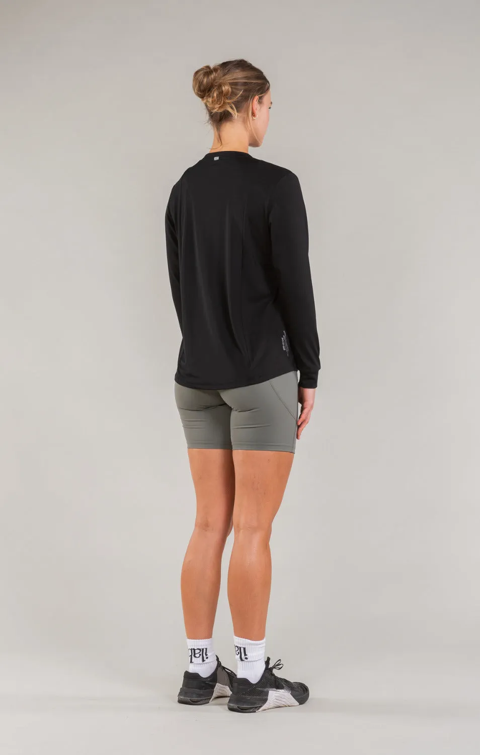 Lomond Long Sleeve Tee - Black - Women's